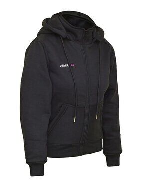 RIDERACT® Womens Motorcycle Hoodie Armor Fiber Lined